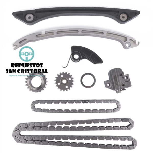 Kit completo de cadena de distribución para motores 2.0L EcoBoost de Ford Explorer, Edge, Land Rover Evoque y Volvo XC60 - Repuestos San Cristóbal.