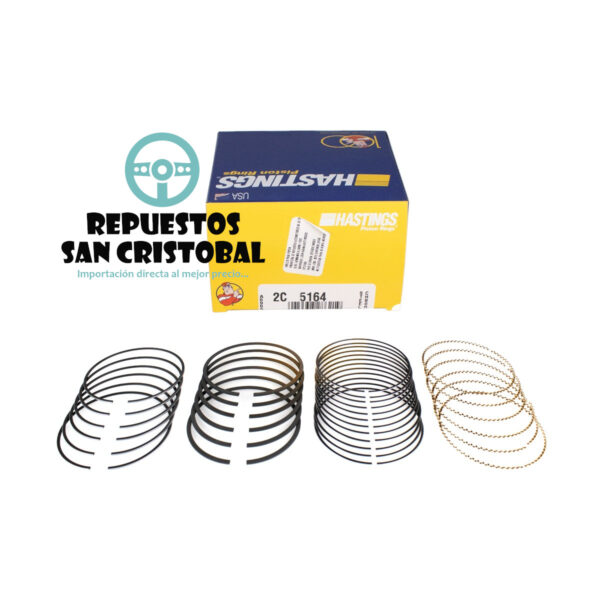 Juego Anillos de Pistón Hastings 2C5164 Ford Explorer Edge F150 Transit Lincoln 3.5L 3.7L V6 STD - USA